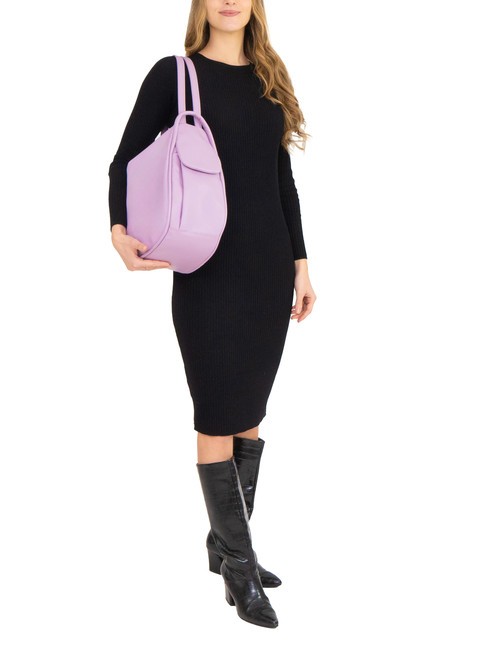 TRIO Nappa leather satchel backpack lilac - Women’s Bags