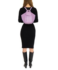 LESAC TRIO Nappa leather satchel backpack lilac - Women’s Bags - 5