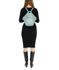 LESAC TRIO Nappa leather satchel backpack medium sage green - Women’s Bags - 5