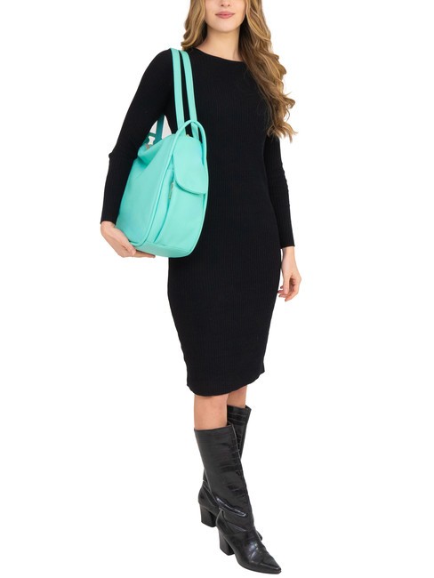 TRIO Nappa leather satchel backpack light sage green - Women’s Bags