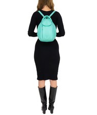 LESAC TRIO Nappa leather satchel backpack light sage green - Women’s Bags - 5