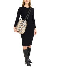 LESAC TRIO Python leather satchel backpack gray python - Women’s Bags - 6