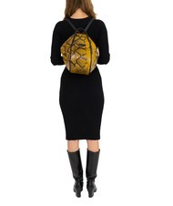 LESAC TRIO Python leather satchel backpack brown python - Women’s Bags - 5