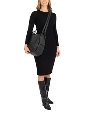 LESAC TRIO  Hammered leather satchel backpack black25 - Women’s Bags - 6