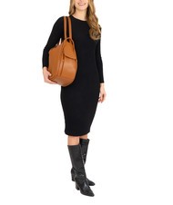 LESAC TRIO  Hammered leather satchel backpack leather25 - Women’s Bags - 5