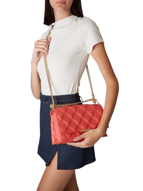 ADELE Convertible flap bag CORAL - Women’s Bags