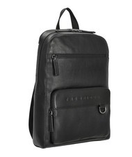 THE BRIDGE DAMIANO Leather backpack for 14" laptop - Laptop backpacks
