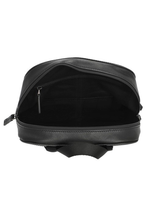 DAMIANO Leather backpack for 14" laptop black / dark matte ruthenium - Laptop backpacks