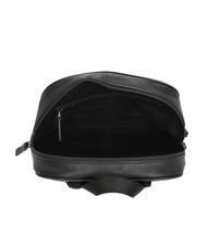 THE BRIDGE DAMIANO Leather backpack for 14" laptop black / dark matte ruthenium - Laptop backpacks - 6