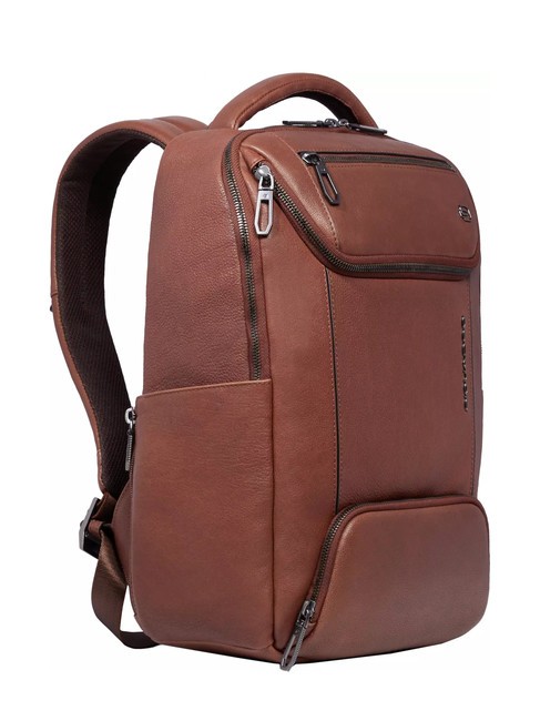 CRONUS  13" Laptop Backpack, Leather BROWN - Laptop backpacks