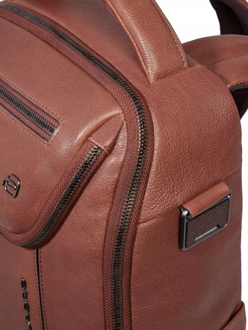 CRONUS  13" Laptop Backpack, Leather BROWN - Laptop backpacks