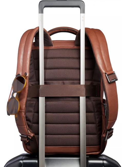 CRONUS  13" Laptop Backpack, Leather BROWN - Laptop backpacks