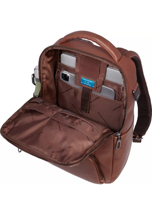 CRONUS  13" Laptop Backpack, Leather BROWN - Laptop backpacks