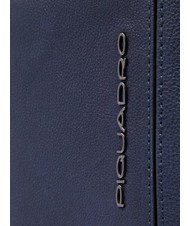 PIQUADRO CRONUS  13" Laptop Backpack, Leather blue - Laptop backpacks - 4