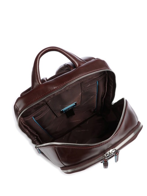 backpack BLUE SQUARE line, leather MAHOGANY - Laptop backpacks
