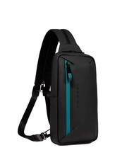 PIQUADRO CORNER SPECIALE GOMMATO  One-shoulder backpack Black - Laptop backpacks - 2