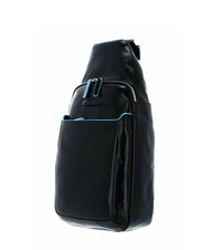 PIQUADRO BLUE SQUARE Leather one-shoulder backpack - Over-the-shoulder Bags for Men