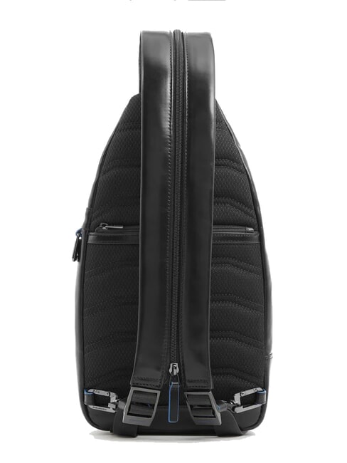 BLUE SQUARE Leather one-shoulder backpack Black - Over-the-shoulder Bags for Men