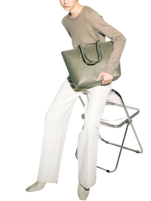 CLASSIC Andromeda print leather shopper bag sage - Women&rsquo;s Bags