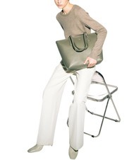 FURLA CLASSIC Andromeda print leather shopper bag sage - Women&rsquo;s Bags - 3