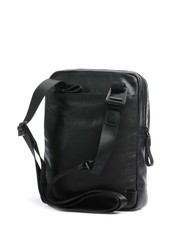 PIQUADRO HARPER Leather bag for iPad 11 Black - Over-the-shoulder Bags for Men - 2