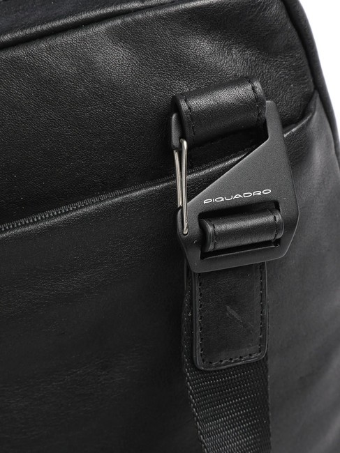 HARPER Leather bag for iPad 11 Black - Over-the-shoulder Bags for Men