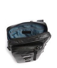 PIQUADRO HARPER Leather bag for iPad 11 Black - Over-the-shoulder Bags for Men - 4
