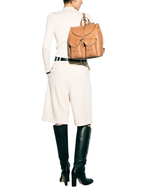 GARDENIA Keria Print Leather Backpack brandy - Women&rsquo;s Bags