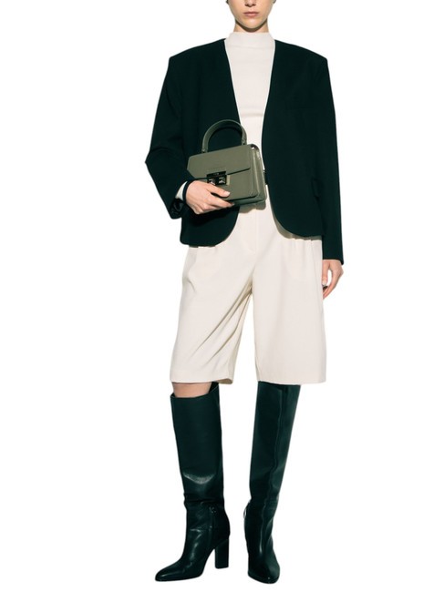 BELLA Small leather bag st andromeda sage - Women’s Bags