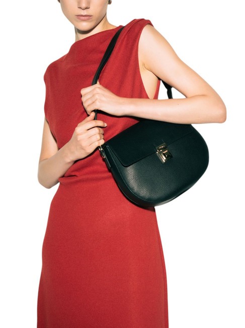 GLENN Saddle bag in keria print leather Black - Women’s Bags