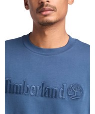 TIMBERLAND EMBROIDERY TONAL Cotton T-shirt dark denim - T-shirt - 3