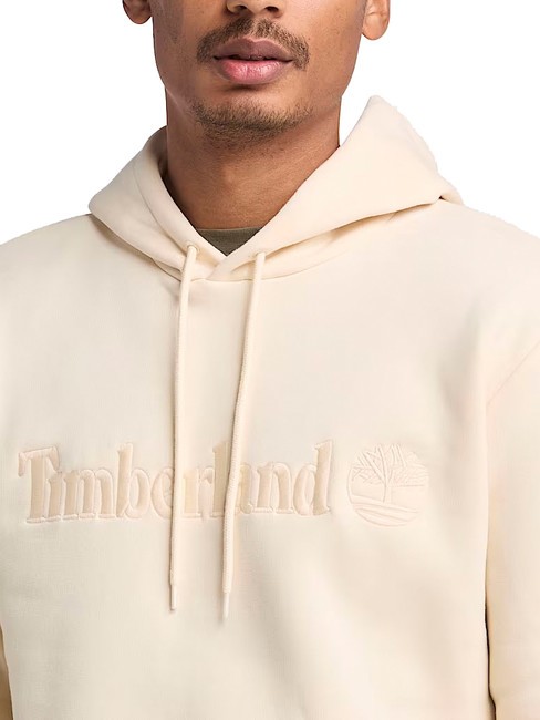 EMBROIDERY TONAL Hoodie white smoke - Sweatshirts