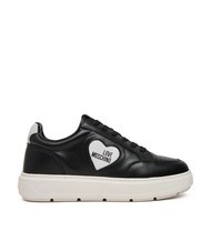 LOVE MOSCHINO BOLD 40 Leather sneakers ne / offw - Women’s shoes - 2