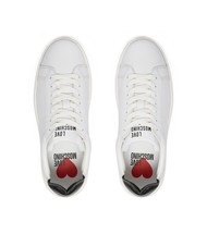 LOVE MOSCHINO BOLD 40 Leather sneakers White black - Women’s shoes - 4