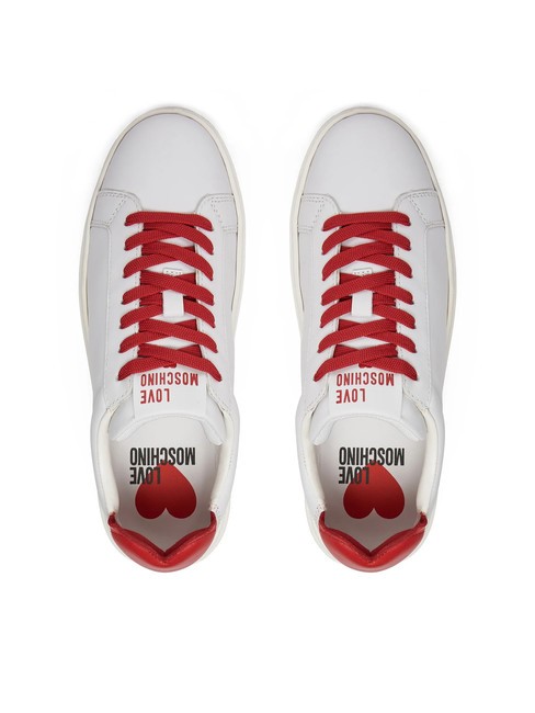 BOLD 40 Leather sneakers White Red - Women&rsquo;s shoes