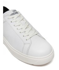 LOVE MOSCHINO BOLD 40 Leather sneakers White black - Women&rsquo;s shoes - 5