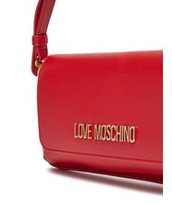 LOVE MOSCHINO LOGO LETTERING Shoulder bag RED - Women’s Bags - 3