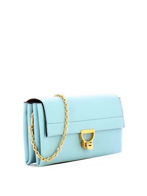 ARLETTIS  Mini shoulder bag, in leather blue aquarelle - Women’s Bags