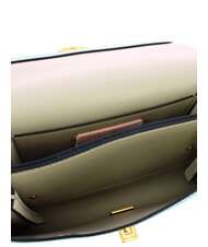 COCCINELLE ARLETTIS  Mini shoulder bag, in leather blue aquarelle - Women’s Bags - 4