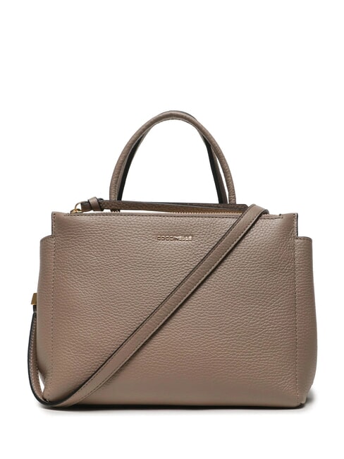 ARLETTIS Hammered leather handbag warm taupe - Women&rsquo;s Bags