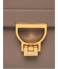 COCCINELLE ARLETTIS Hammered leather handbag warm taupe - Women&rsquo;s Bags - 4