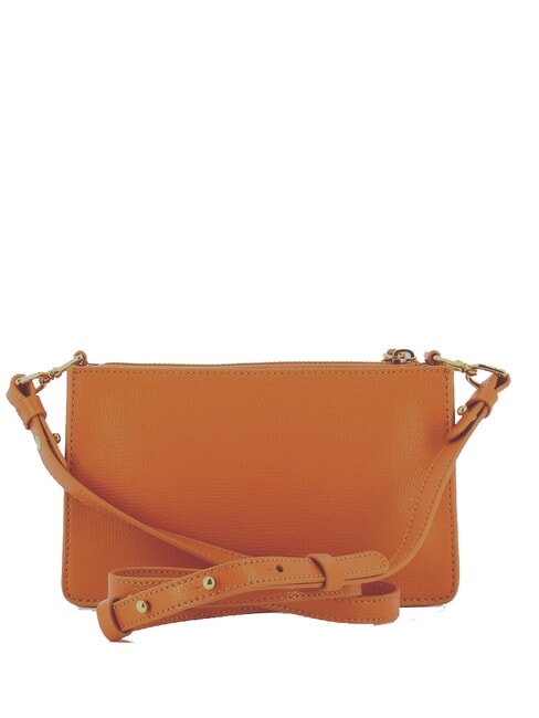 ARYA TEXTURED Shoulder bag in leather paprika - Women’s Bags