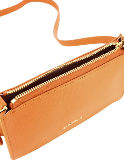 ARYA TEXTURED Shoulder bag in leather paprika - Women’s Bags
