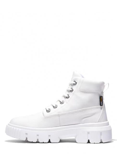GREYFIELD Canvas ankle boots blanc de blanc - Women’s shoes