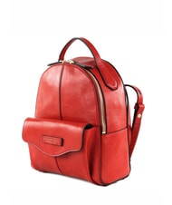 THE BRIDGE GLORIA Leather backpack with pocket burnt orange abb. gold - Women&rsquo;s Bags - 2