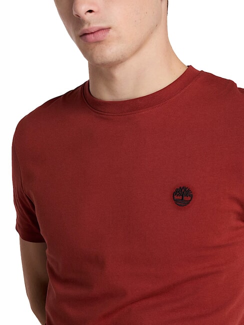 SS DUNRIVER CREW Cotton T-shirt burnt henna - T-shirt