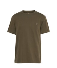 TIMBERLAND SS DUNRIVER CREW Cotton T-shirt leaf green-cassel earth - T-shirt - 4