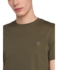 TIMBERLAND SS DUNRIVER CREW Cotton T-shirt leaf green-cassel earth - T-shirt - 3