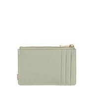 HERSCHEL OSCAR Flat card holder with zip seagrass/white stitch - Men&rsquo;s Wallets - 2