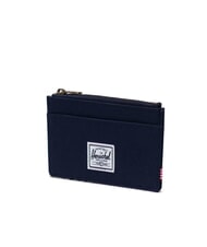 HERSCHEL OSCAR Flat card holder with coin purse PEACOAT / TAN - Men’s Wallets - 2